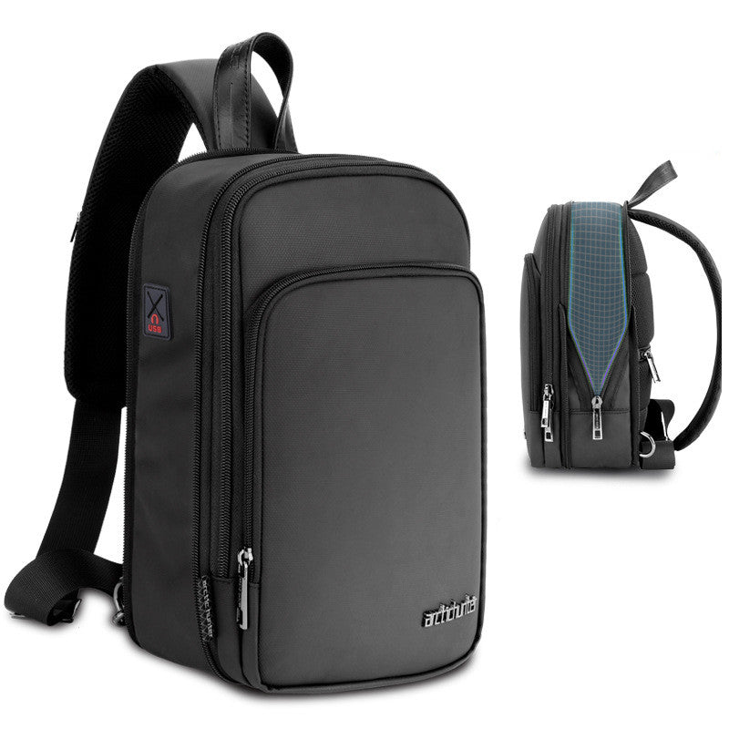 Men's Multi-Functional Sport Chest Bag with Waterproof Design