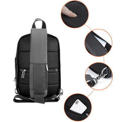 Men's Multi-Functional Sport Chest Bag with Waterproof Design